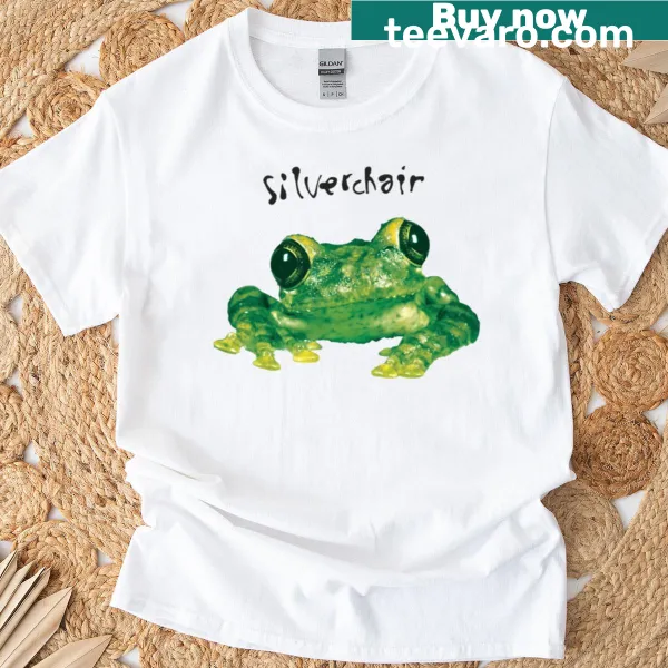 Vintage-style T-shirt featuring Silverchair Frogstomp album design.