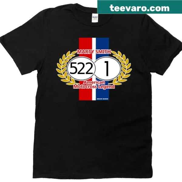 Tribute t-shirt featuring motocross legend Marty Smith