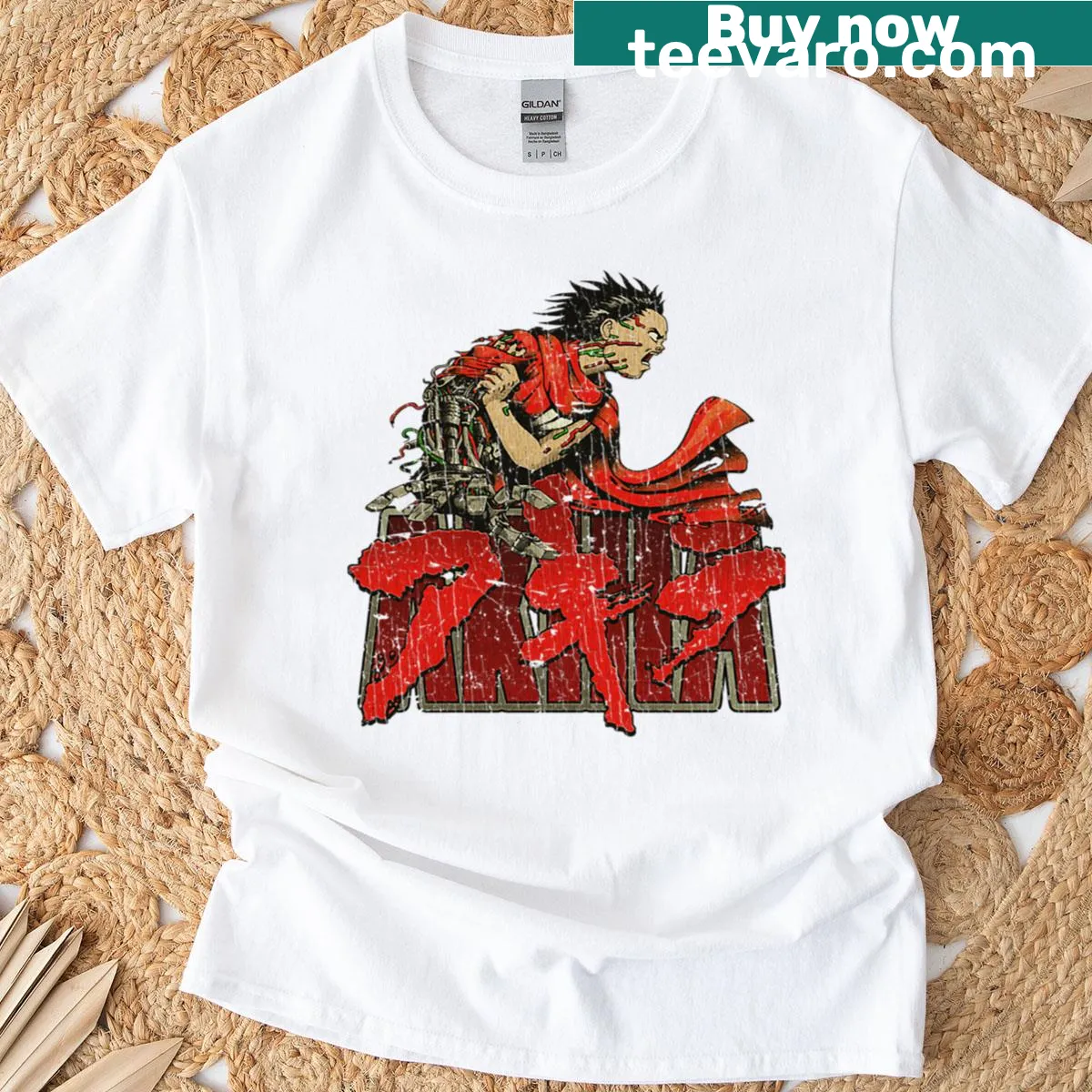 Illustration T-shirt featuring Tetsuo from Akira anime. — on a men's t-shirt