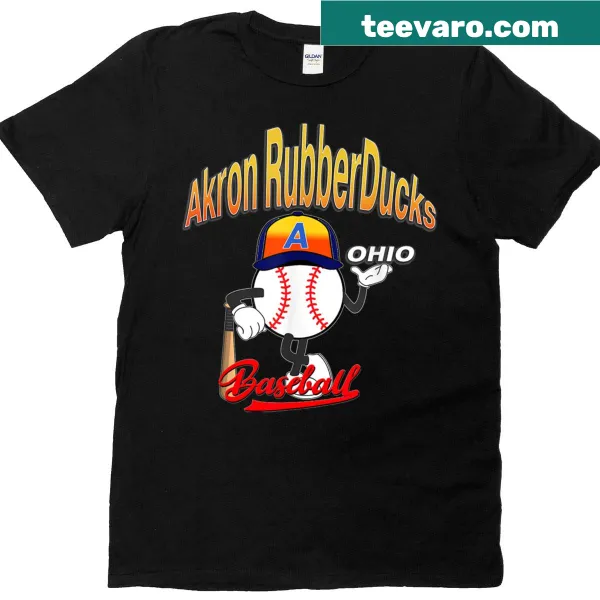 Vintage Akron Rubber Duck T-shirt with a playful mascot design