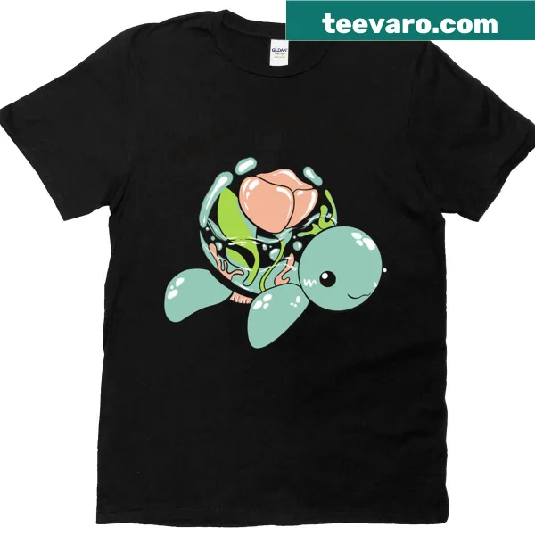 Whimsical illustration of an aquarium turtle, celebrating its charm.