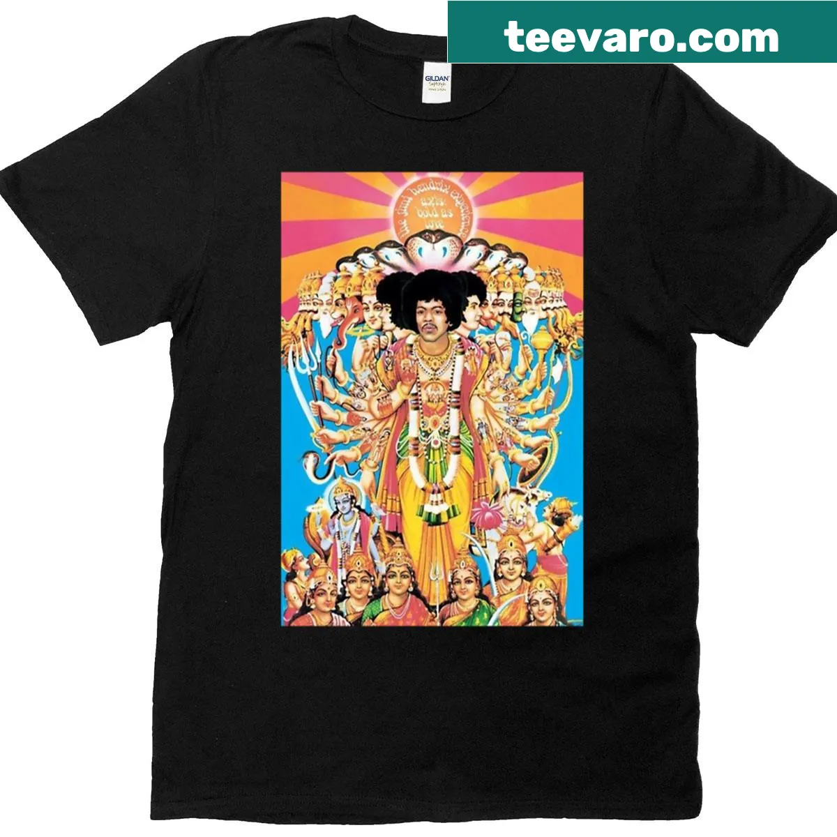 Inspirational typography design 'Bold As Love' on T-shirt — on a men's t-shirt