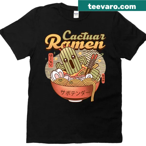 Vintage Cactuar Ramen t-shirt with playful design