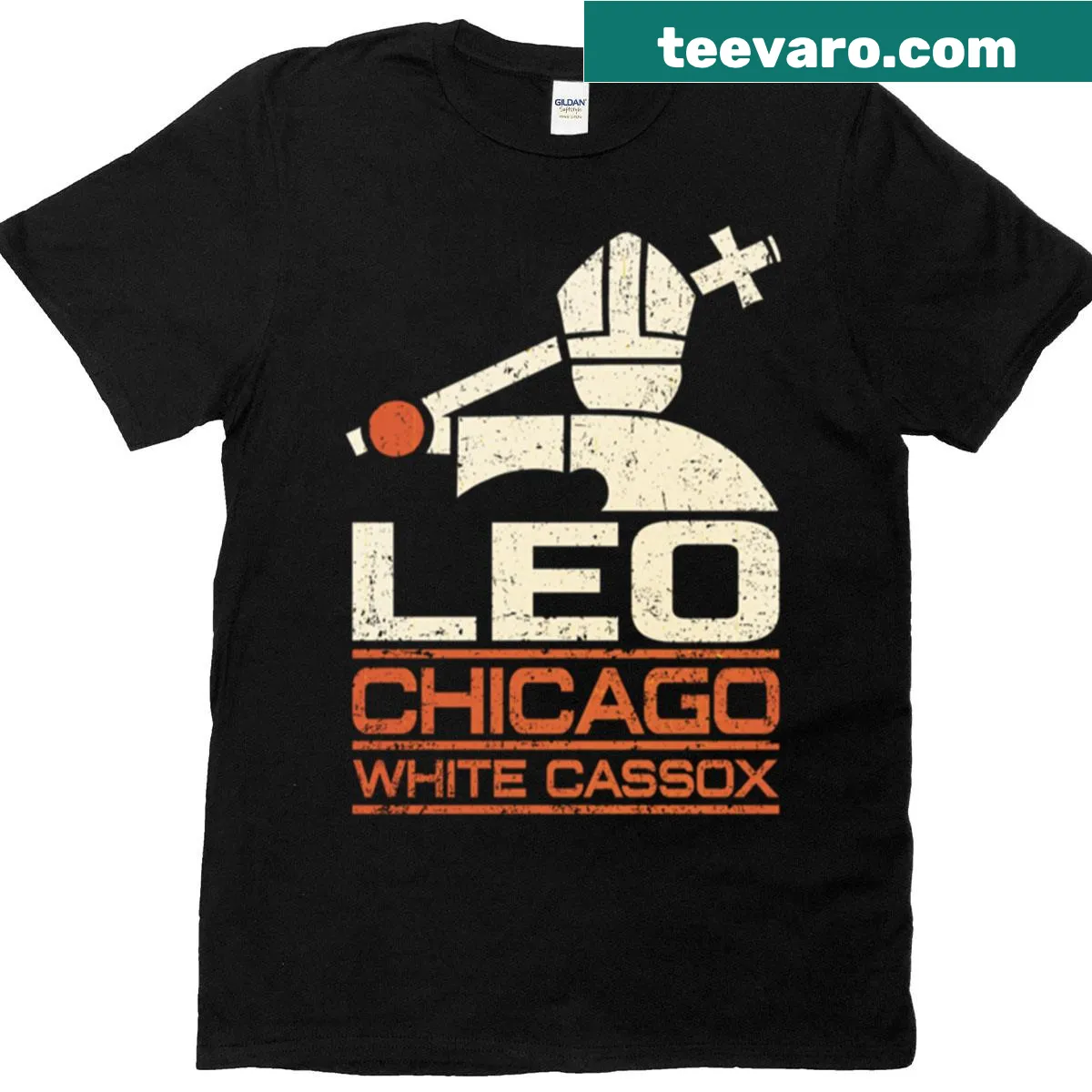 T-shirt featuring the Chicago White Sox logo in bold design — on a men's t-shirt