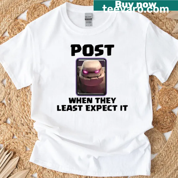Oversized T-shirt featuring Golem from Clash Royale in a playful design