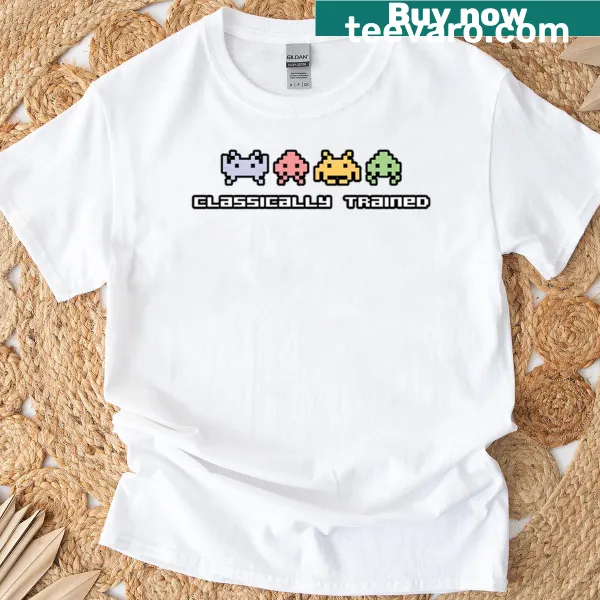T-shirt featuring 'Classically Trained' typography graphic