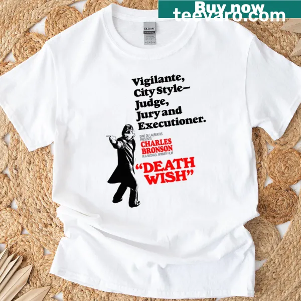 Vintage distressed t-shirt with Death Wish graphic