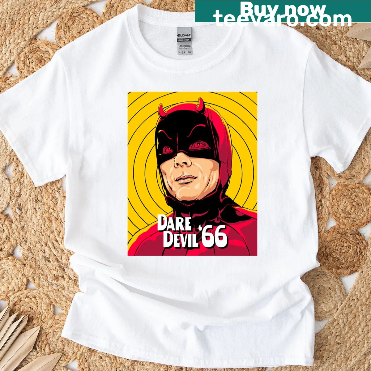 Demon graphic on a fantasy-themed t-shirt featuring intricate details — on a men's t-shirt