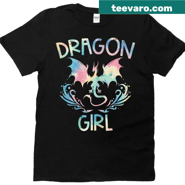 Cute Dragon Girl t-shirt featuring a whimsical fantasy design