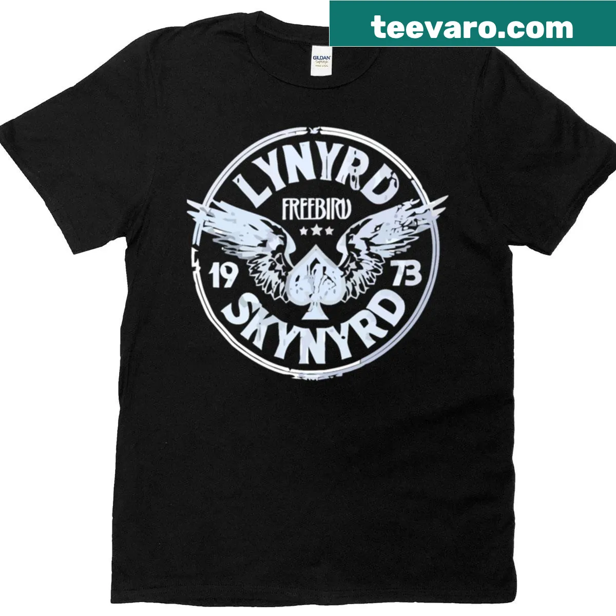 Vintage Lynyrd Skynyrd Free Bird logo T-shirt — on a men's t-shirt