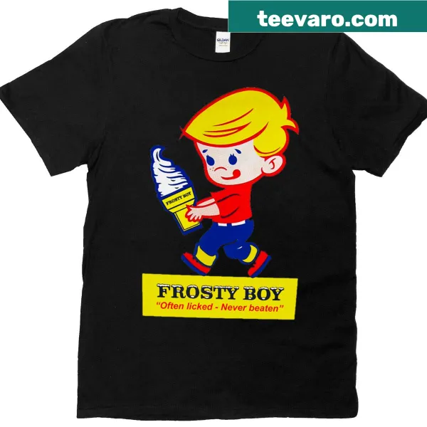 T-shirt featuring a whimsical illustration of an ice cream cone