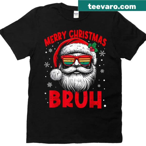 Funny Santa Claus Christmas t-shirt with playful graphic