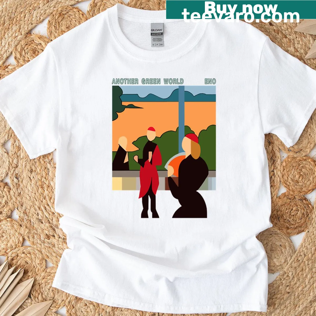 Nature-themed Green World T-shirt promoting environmental appreciation — on a men's t-shirt