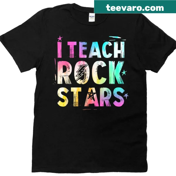 T-shirt for music teachers with 'I Teach Rockstars' text