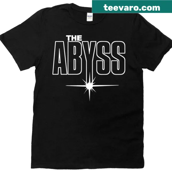 Illustrative T-shirt inspired by James Cameron's The Abyss, featuring underwater imagery