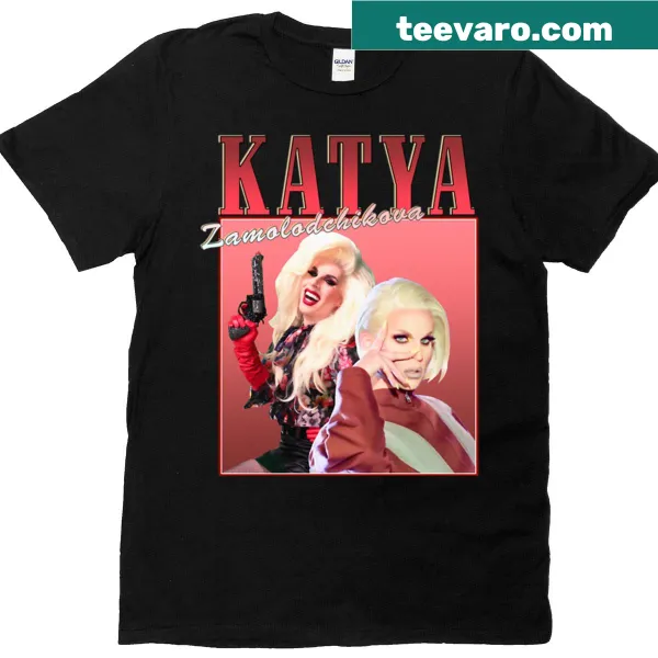 Retro T-shirt featuring a playful design inspired by Katya Zamolodchikova