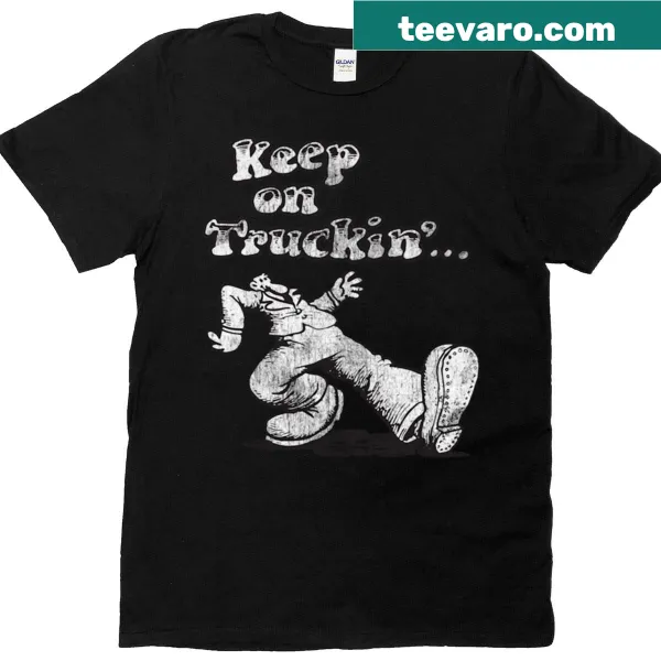 Vintage-style 'Keep On Truckin' T-shirt with classic truck graphic