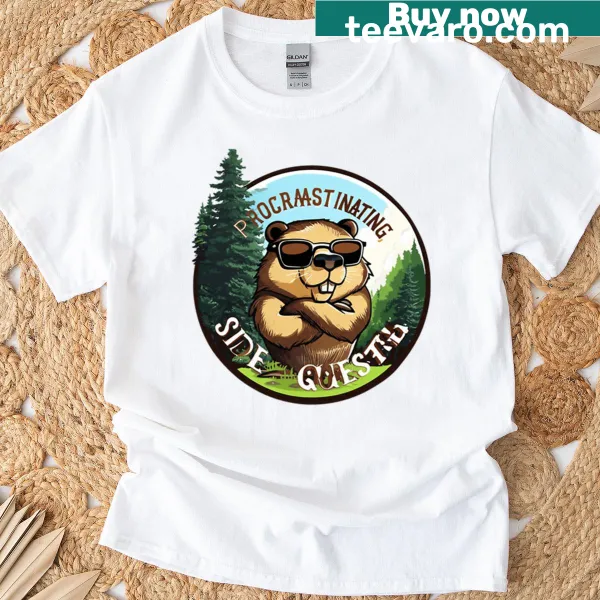 Oversized T-shirt with a cute animal logo