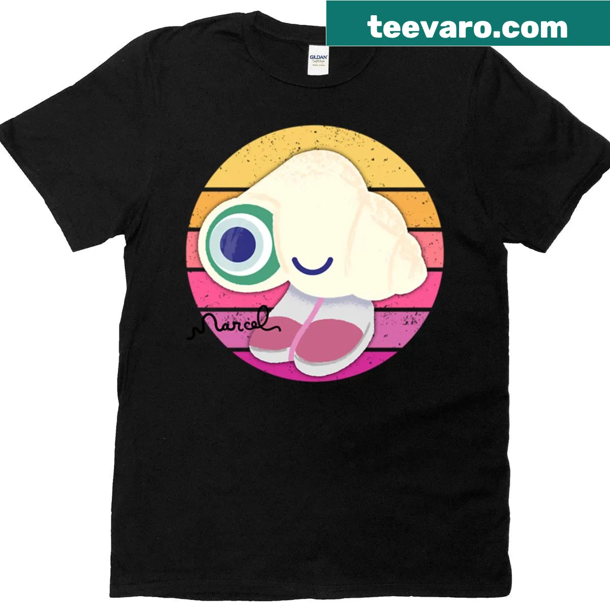 Vintage Marcel The Shell T-shirt featuring cute shoes — on a men's t-shirt