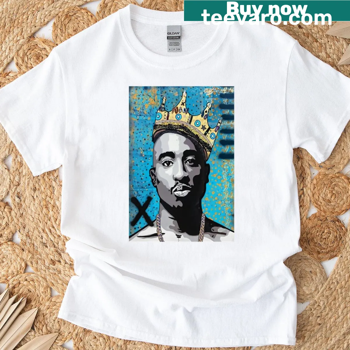 Minimalist T-shirt with typography stating 'The Best Hip Hop Music' — on a men's t-shirt