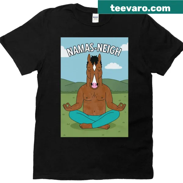 Funny horse yoga t-shirt inspired by Bojack Horseman