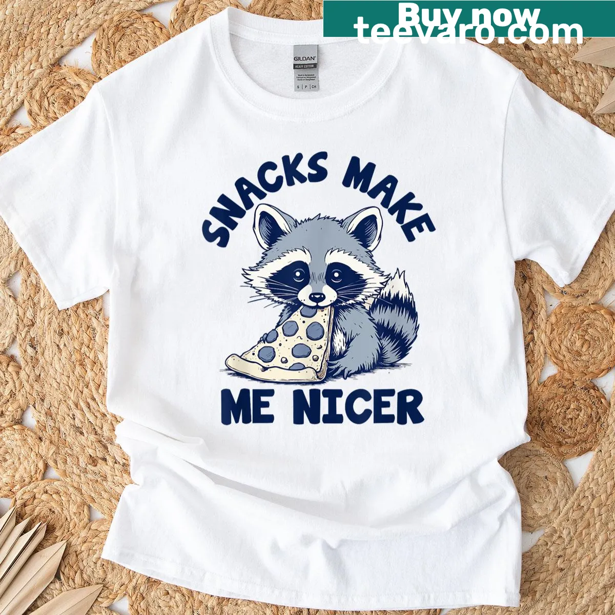 Foodie t-shirt featuring a humorous panda graphic — on a men's t-shirt