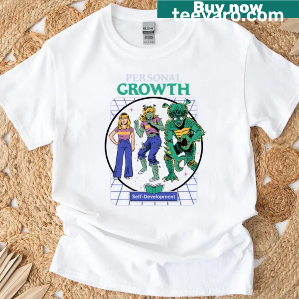 Inspirational T-shirt promoting personal growth with motivational text