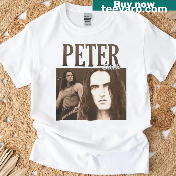 Tribute T-shirt with badge-style design honoring Peter Steele