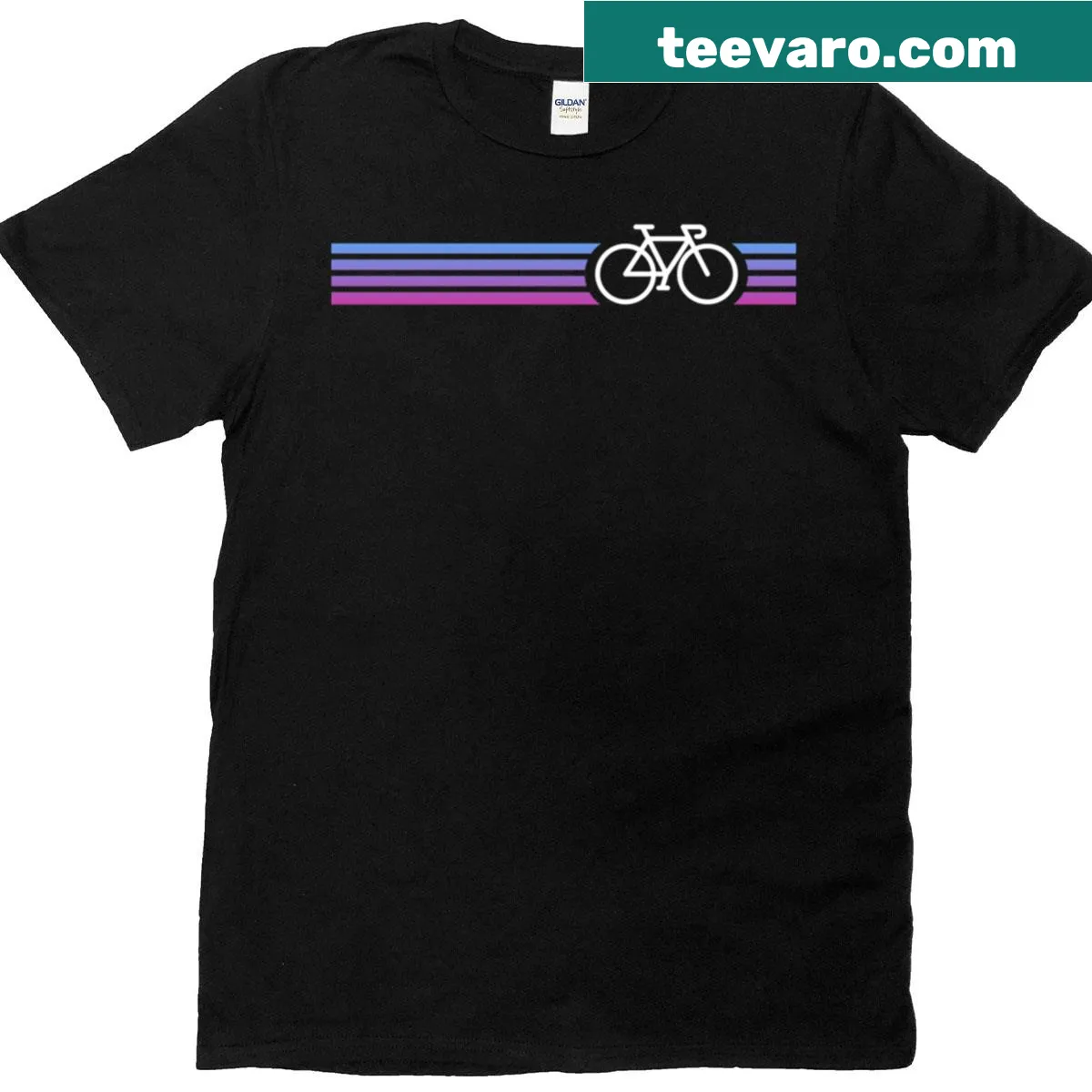 Retro biking-themed shirt with classic cycling graphics — on a men's t-shirt