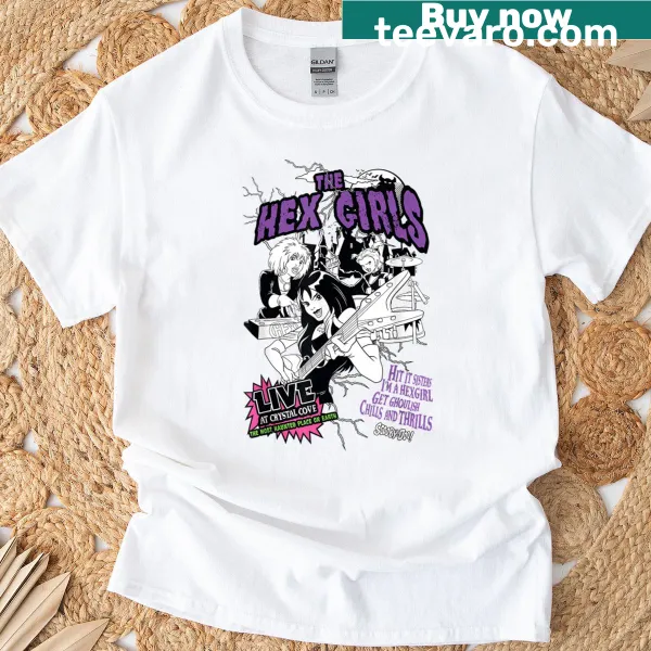 Concert poster t-shirt featuring Scooby-Doo's Hex Girls