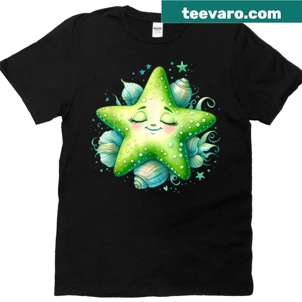 T-shirt celebrating starfish and ocean life
