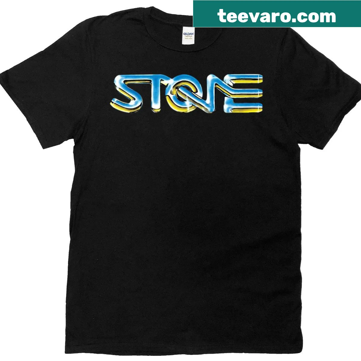 Vintage-style biker shirt with bold Australian outlaw graphics — on a men's t-shirt