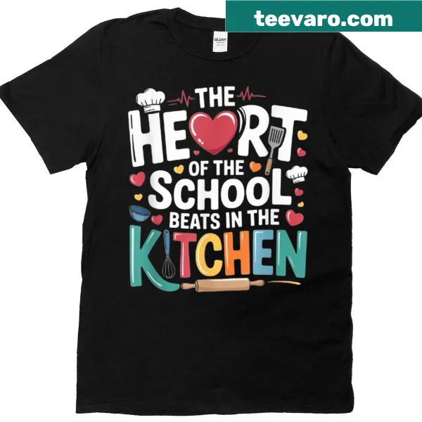 T-shirt honoring lunch ladies with heartwarming graphic