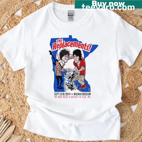 Vintage Midway Stadium concert tee featuring The Replacements graphic