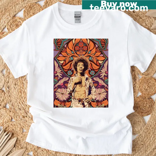 Oversized vintage floral pattern t-shirt with intricate designs