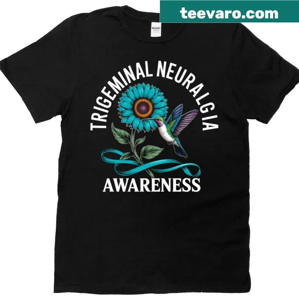 Illustrative T-shirt featuring a hummingbird design for awareness