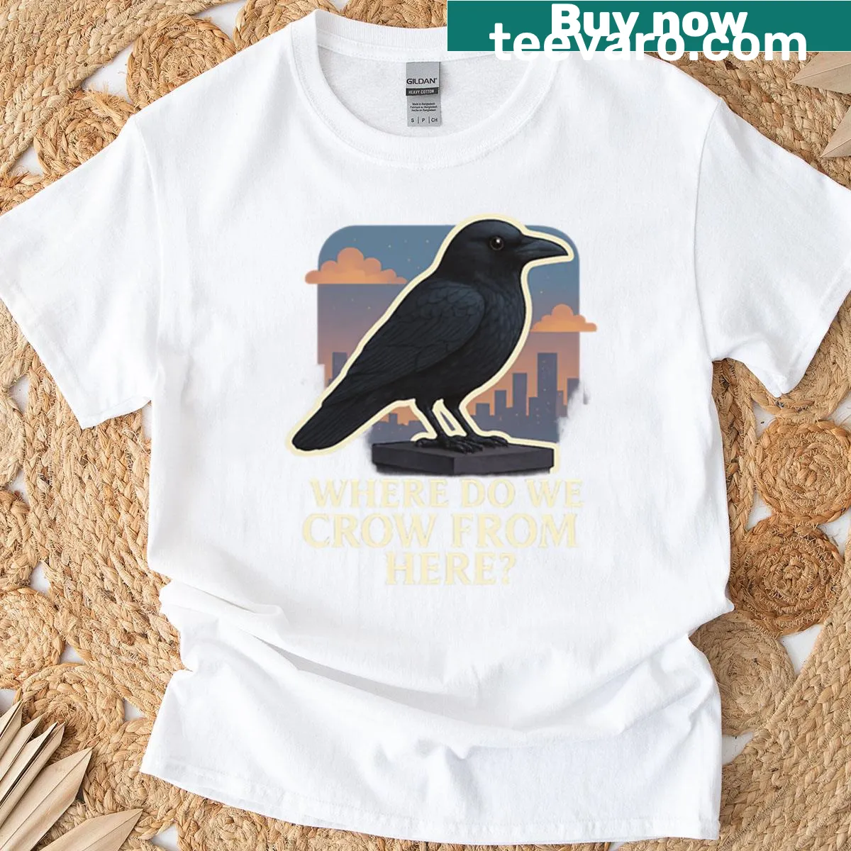 Jamiroquai-inspired graphic T-shirt with musical theme — on a men's t-shirt