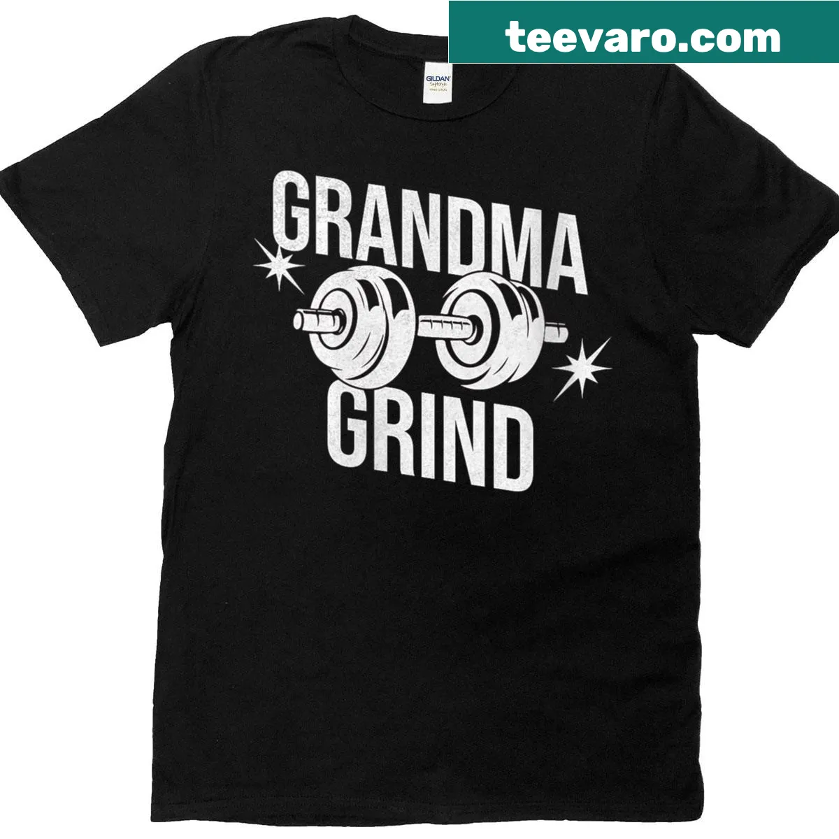 Motivational t-shirt for active grandmothers focused on fitness and well-being — on a men's t-shirt