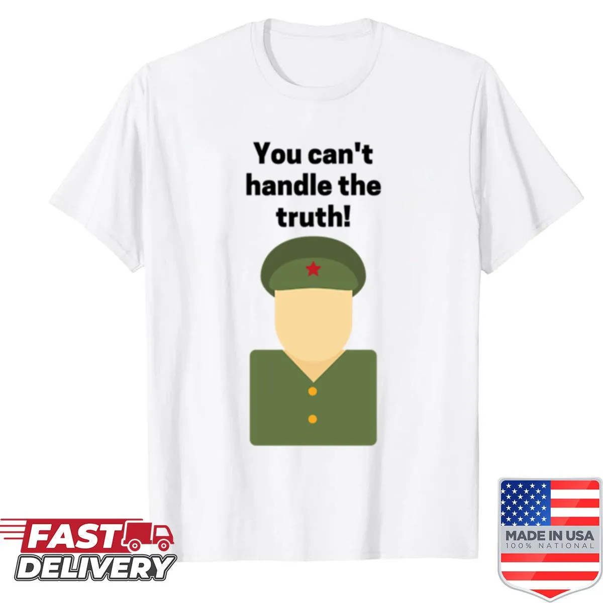 Funny graduation shirt featuring the phrase A Few Good Mentruth.