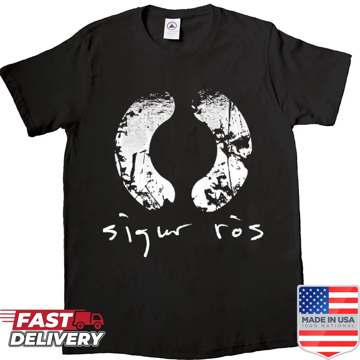 Minimalist Sigur Ros logo T-shirt for music lovers
