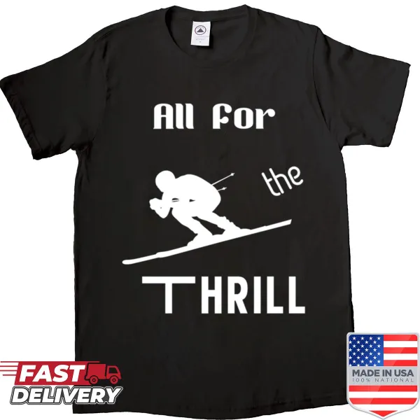 Playful thrill-seeking shirt with bold graphics