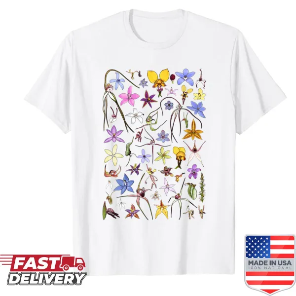 Australian Orchids shirt design