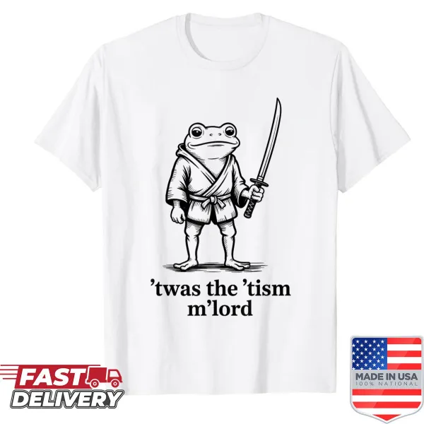 Heartfelt shirt featuring whimsical frog illustration and autism-themed text