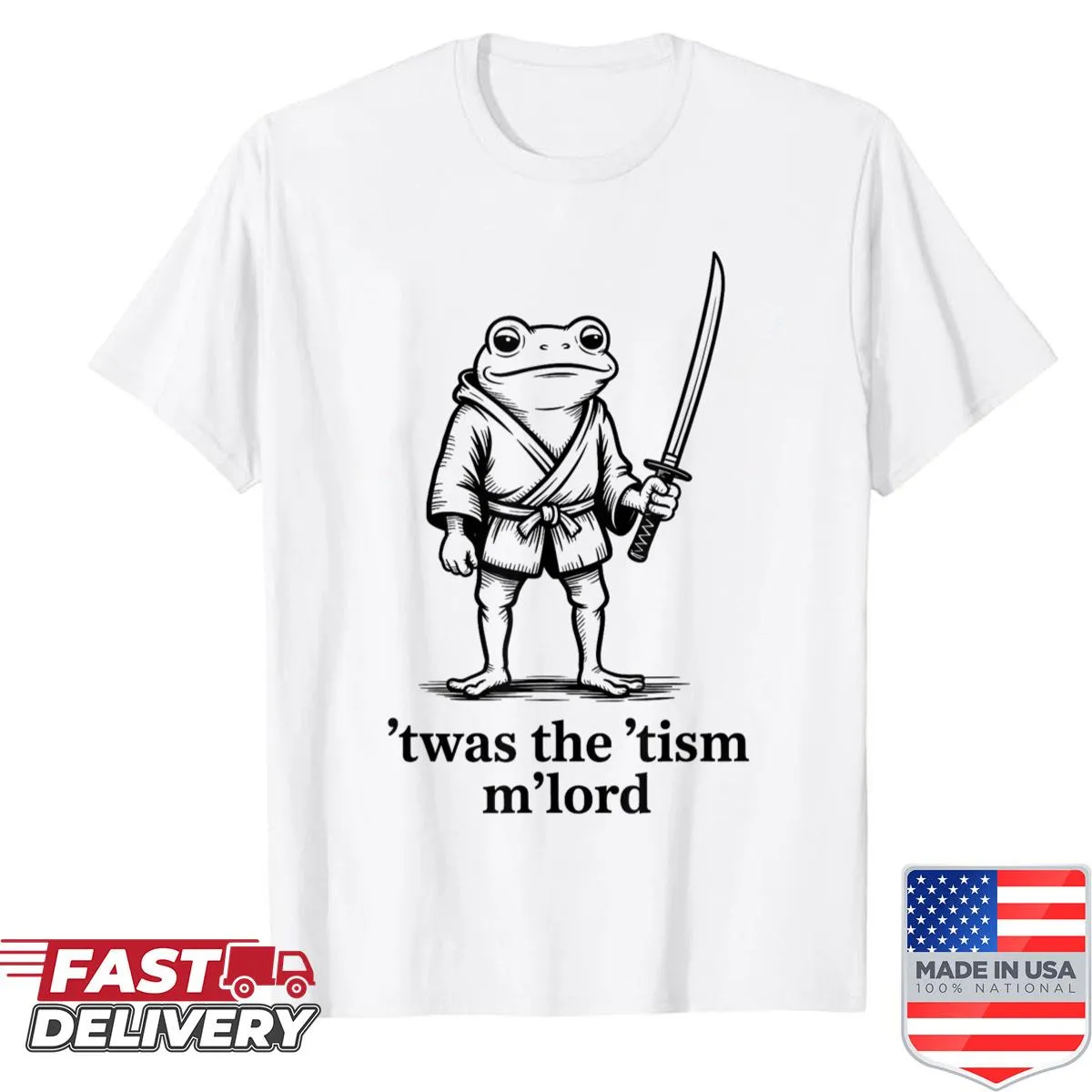Heartfelt shirt featuring whimsical frog illustration and autism-themed text