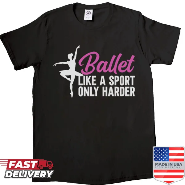 Cute illustration of a ballet dancer on t-shirt