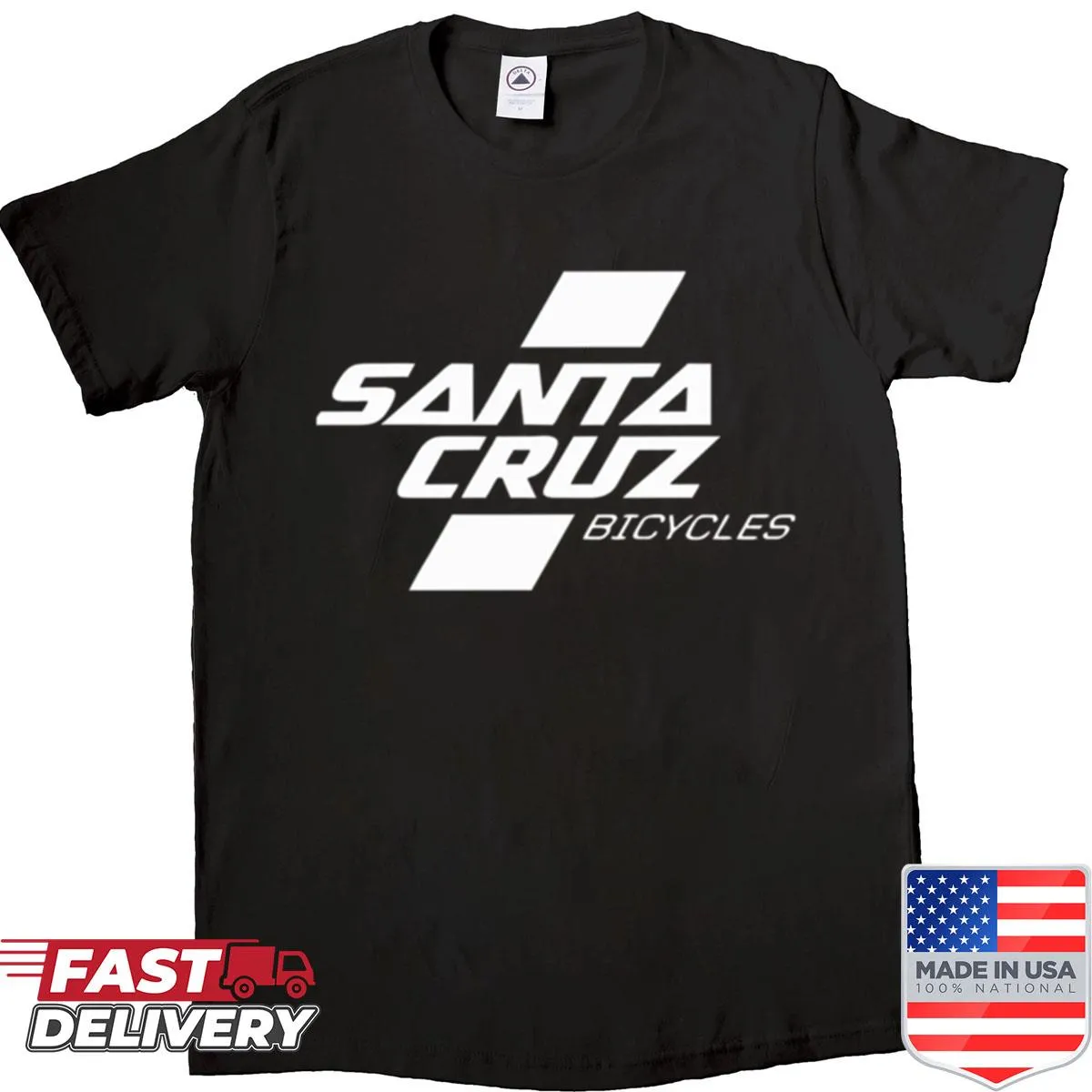 Santa Cruz Bicycles logo t-shirt showcasing mountain biking culture