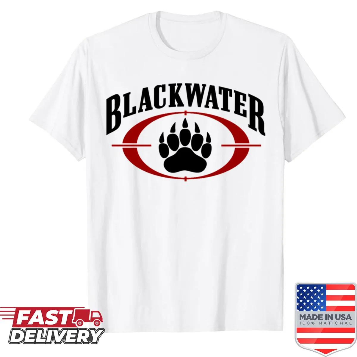 Shirt featuring the bold Blackwater logo
