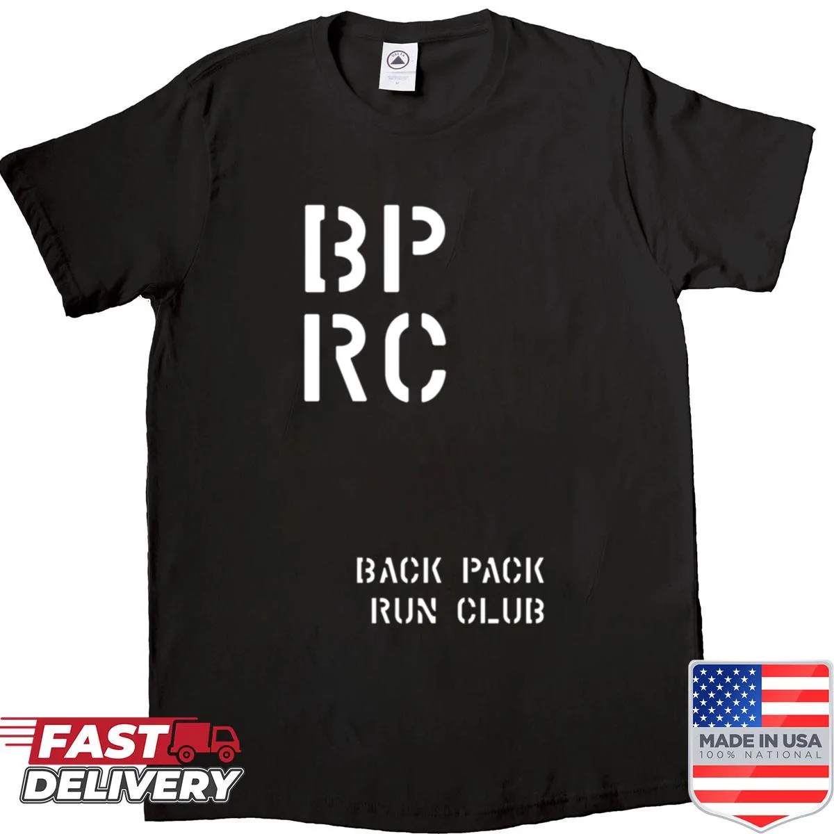 Minimalist Bprc logo featured on a casual shirt.