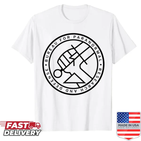T-shirt featuring the Bprd logo