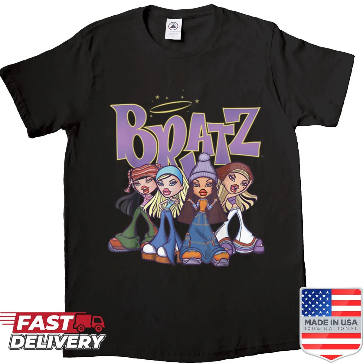 Bratz original four character logo T-shirt